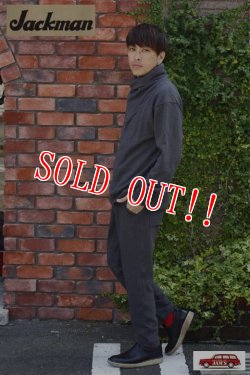 画像13: 「Jackman」 GG Wrap Neck Sweat ジージー ラップネック スウェット 度詰コットン JM7970 「ブラック」