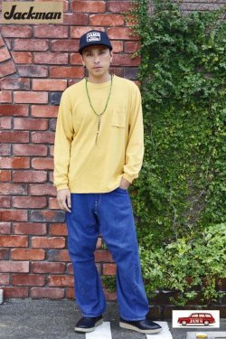 画像6: 「Jackman」 Crew Neck Pocket Long Sleeve T-Shirt クルーネック ポケット ロンTee JM5855 「マスタード」