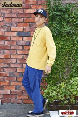 画像7: 「Jackman」 Crew Neck Pocket Long Sleeve T-Shirt クルーネック ポケット ロンTee JM5855 「マスタード」