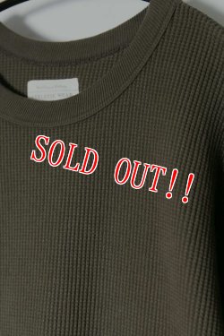 画像2: [JAMS限定]「FULLCOUNT」×「JAMS」 LOOSE HEAVY WAFFLE Tee フルカウント 別注 ルーズシルエット ワッフルTシャツ [カーキ]