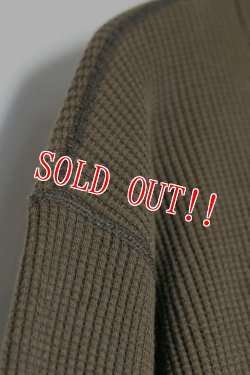 画像6: [JAMS限定]「FULLCOUNT」×「JAMS」 LOOSE HEAVY WAFFLE Tee フルカウント 別注 ルーズシルエット ワッフルTシャツ [カーキ]