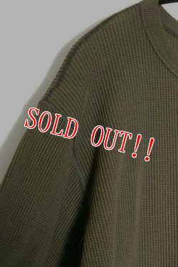 画像3: [JAMS限定]「FULLCOUNT」×「JAMS」 LOOSE HEAVY WAFFLE Tee フルカウント 別注 ルーズシルエット ワッフルTシャツ [カーキ]