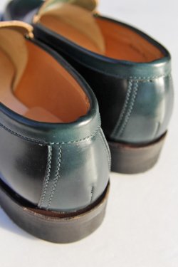 画像7: 「MAKERS」V-TIP LOAFER CORDOVAN メイカーズ Vチップ ローファー コードバン [グリーン]