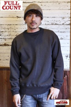 画像7: 「FULLCOUNT」DOUBLE V SET IN SLEEVE MOTHER COTTON SWEAT フルカウント 両Vガゼット クルーネック セットインスリーブスウェット [インクブラック]