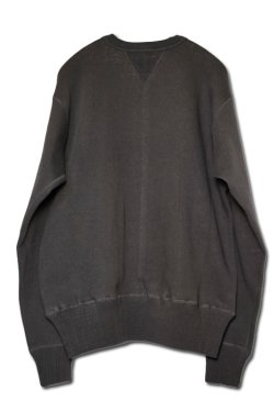 画像6: 「FULLCOUNT」DOUBLE V SET IN SLEEVE MOTHER COTTON SWEAT フルカウント 両Vガゼット クルーネック セットインスリーブスウェット [インクブラック]