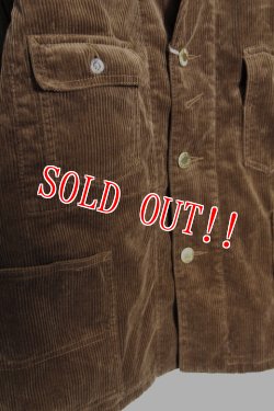 画像5: 「FULLCOUNT」CORDUROY COVERALL JACKET フルカウント 太畝コーデュロイ カバーオールジャケット [キャメル]