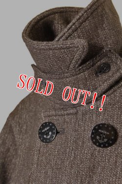 画像3: 「Browns BEACH」P-COAT ブラウンズビーチ ピーコート フルカウント社製 BBJ10-007 [オックスフォードグレー（ブラウン系）]