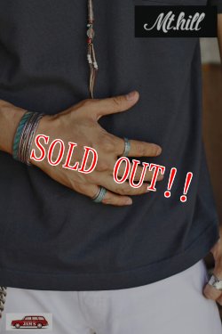 画像7: 「Mt.hill」Turquoise Chip Inlay Ring Wide マウントヒル ターコイズチップインレイリング mh17RG01 [ワイド]