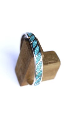 画像4: 「Mt.hill」 マウントヒル チップインレイバングル ミディアム ブルー（スリーピングビューティーターコイズ） [mh15bl06]