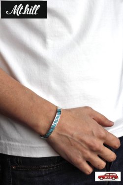画像6: 「Mt.hill」 マウントヒル チップインレイバングル ミディアム ブルー（スリーピングビューティーターコイズ） [mh15bl06]