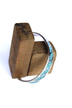 画像3: 「Mt.hill」 マウントヒル チップインレイバングル ミディアム ブルー（スリーピングビューティーターコイズ） [mh15bl06]