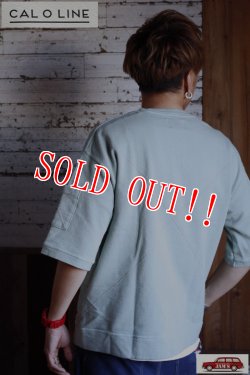 画像8: 「CAL O LINE」CROSS STITCH S/S SWEAT キャルオーライン クロスステッチ ルーズシルエット半袖スウェット  CL201-032 [ミント]