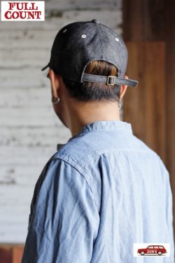 画像15: 「FULLCOUNT」6 PANEL DENIM BASEBALL F CAP　フルカウント 6パネル デニム ベースボールキャップ [インディゴ・ブラック]