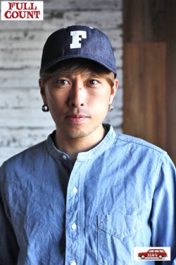 画像6: 「FULLCOUNT」6 PANEL DENIM BASEBALL F CAP　フルカウント 6パネル デニム ベースボールキャップ [インディゴ・ブラック]