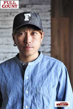 画像13: 「FULLCOUNT」6 PANEL DENIM BASEBALL F CAP　フルカウント 6パネル デニム ベースボールキャップ [インディゴ・ブラック]