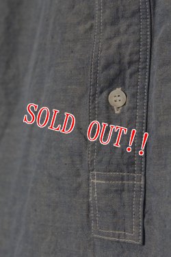 画像6: 「FULLCOUNT」ROUND COLLAR PULLOVER CHAMBRAY SHIRT フルカウント ラウンドカラー プルオーバーシャツ  [インディゴブルー]