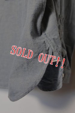 画像5: 「FULLCOUNT」ROUND COLLAR PULLOVER CHAMBRAY SHIRT フルカウント ラウンドカラー プルオーバーシャツ  [インディゴブルー]