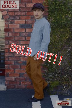 画像8: 「FULLCOUNT」ROUND COLLAR PULLOVER CHAMBRAY SHIRT フルカウント ラウンドカラー プルオーバーシャツ  [インディゴブルー]