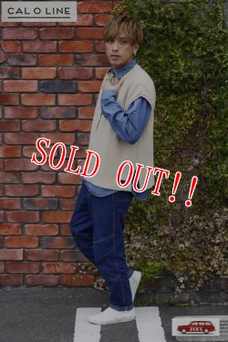 画像11: 「CAL O LINE」SIMPLE VEST キャルオーライン シンプル カットソー ベスト  CL201-038 [ベージュ]