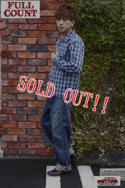 画像10: 「FULLCOUNT」INDIGO PALAKA CHECK OPEN COLLAR SHIRT フルカウント インディゴ パラカチェック オープンカラーシャツ  [インディゴ × ナチュラル]