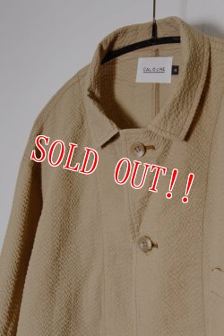 画像3: 「CAL O LINE」CATALINA JACKET キャルオーライン カタリナジャケット シアサッカー生地 CL201-023 [ベージュ]