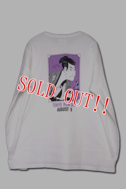 画像2: 「CAL O LINE」RUN OFF L/S T-SHIRTS キャルオーライン 浮世絵 長袖Tシャツ  CL201-092 [ホワイト]