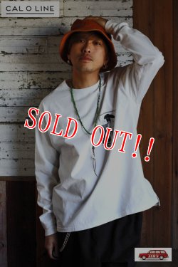 画像11: 「CAL O LINE」RUN OFF L/S T-SHIRTS キャルオーライン 浮世絵 長袖Tシャツ  CL201-092 [ホワイト]