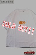 「CAL O LINE」E 73 PRINT T-SHIRTS キャルオーライン 良い波プリント 半袖Tシャツ  CL201-085 [ホワイト]