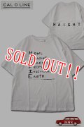 「CAL O LINE」HIPPIE T-SHIRTS キャルオーライン ヒッピー プリント 半袖Tシャツ  CL201-095 [ホワイト]