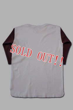 画像2: 「FULLCOUNT」RIB STICH BASEBALL T SHIRT フルカウント リブ ステッチ ベースボールTee [バーガンディー]