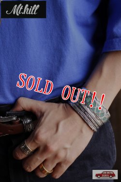 画像8: 「Mt.hill」Chip Inlayed Cuff マウントヒル チップインレイド カフバングル（キャリコレイクターコイズ） [20BL01]