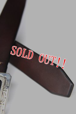 画像4: 「Mt.hill」Garrison Belt マウントヒル ギャリソン レザーベルト 20200523 [ブラウン]