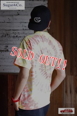 画像8: 「Sugar & Co.」Drop TIE-DYE S/S Tee シュガーアンドカンパニー ドロップ タイダイ染め 半袖Tシャツ [ピンクレモネード]