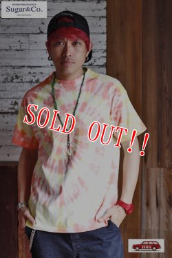 画像6: 「Sugar & Co.」Drop TIE-DYE S/S Tee シュガーアンドカンパニー ドロップ タイダイ染め 半袖Tシャツ [ピンクレモネード]