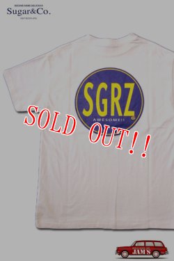 画像1: 「Sugar & Co.」SGRZ Drop S/S Tee シュガーアンドカンパニー バックプリント ドロップ 半袖Tシャツ [ホワイト]