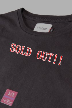 画像2: 「CAL O LINE」TICKET T-SHIRTS キャルオーライン チケット 半袖Tシャツ  CL201-081 [ブラック]