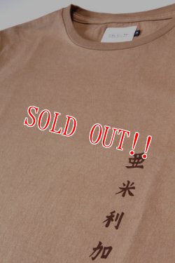 画像3: 「CAL O LINE」AMERICA WAVE T-SHIRTS キャルオーライン アメリカウェーブ 半袖Tシャツ  CL201-081 [ラセット]