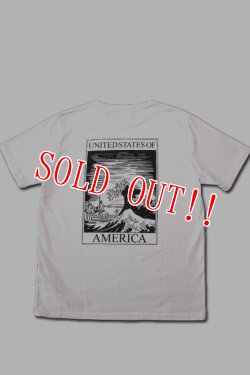 画像5: 「CAL O LINE」AMERICA WAVE T-SHIRTS キャルオーライン アメリカウェーブ 半袖Tシャツ  CL201-081 [ホワイト]