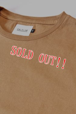 画像2: 「CAL O LINE」AMERICA WAVE T-SHIRTS キャルオーライン アメリカウェーブ 半袖Tシャツ  CL201-081 [ラセット]