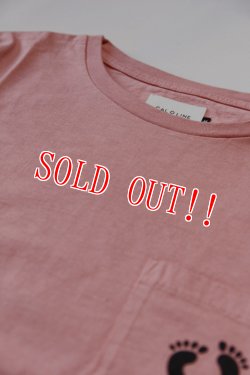 画像2: 「CAL O LINE」×「HANG TEN」ICON PRINT T-SHIRTS キャルオーライン ハンテン ダブルネーム アイコンプリント半袖Tシャツ  CHW-011 [オールドピンク]