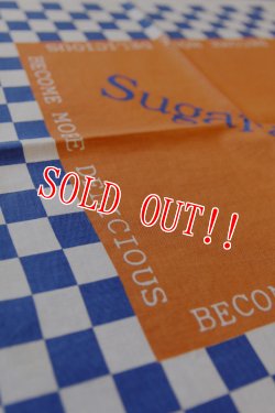 画像2: 「Sugar & Co.」cleaning cloth シュガーアンドカンパニー クリーニングクロス バンダナ 抗菌加工 [オレンジ × ブルー]