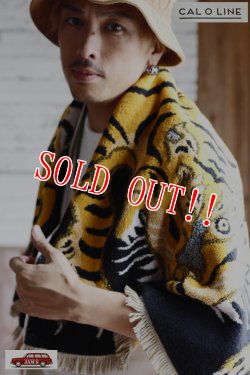 画像8: 「CAL O LINE」 TIBETAN TIGER BLANKET TOWEL キャルオーライン チベタン タイガー ブランケット 今治タオル CL020 [イエローブラック]