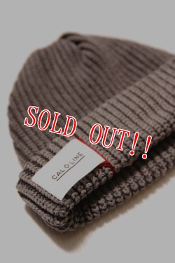 画像2: 「CAL O LINE」 SILK KNIT WATCH CAP 2 キャルオーライン シルクニット ワッチキャップ2 ピグメントダイ CL181-122 [レッド・モス・ネイビー・ブラック・ブラウン・アイボリー]