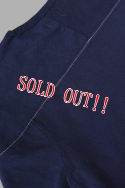 画像8: 「CAL O LINE」73 PRINT FOOT BALL T-SHIRTS キャルオーライン 波 プリント フットボールロンTee  CL202-008 [ネイビー]