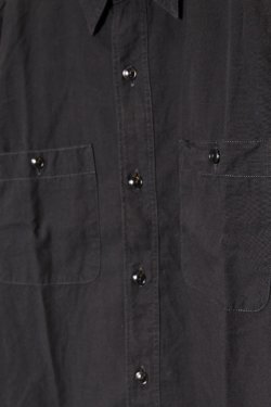 画像3: 「FULLCOUNT」BASIC CHAMBRAY SHIRT フルカウント ベーシック シャンブレーシャツ [ブラック]