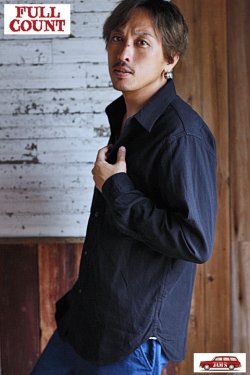 画像10: 「FULLCOUNT」BASIC CHAMBRAY SHIRT フルカウント ベーシック シャンブレーシャツ [ブラック]