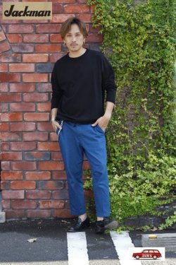 画像9: 「Jackman」Himo Long Sleeve T-Shirt ジャックマン ヒモ ロンTee JM5079 [ブラック]