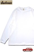 [再入荷]「Jackman」Himo Long Sleeve T-Shirt ジャックマン ヒモ ロンTee JM5079 [ホワイト]
