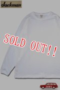 「Jackman」Himo Long Sleeve T-Shirt ジャックマン ヒモ ロンTee JM5079 [ホワイト]
