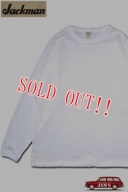 画像1: 「Jackman」Himo Long Sleeve T-Shirt ジャックマン ヒモ ロンTee JM5079 [ホワイト]